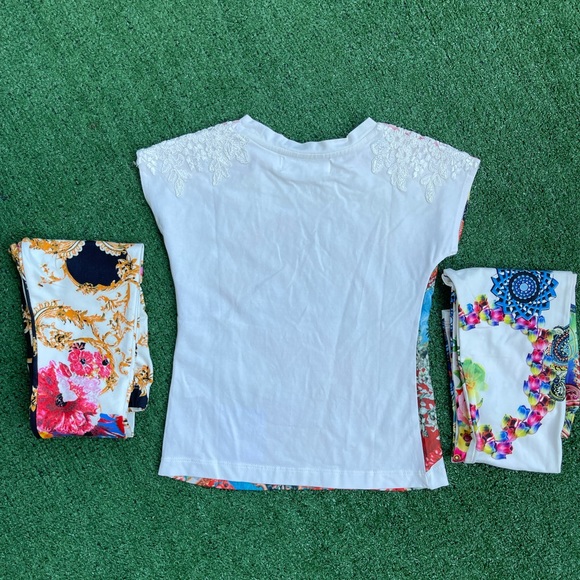 Girls soft cotton-silk set off three 4-5 year - Picture 2 of 4